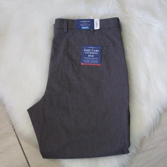 Croft & Barrow Pleated Easy Care Classic Fit Pants - Picture 3 of 9